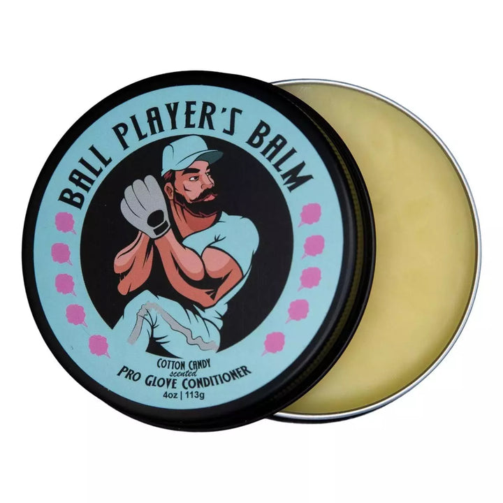 Ball Player’s Balm Cotton Candy Glove Conditioner – Pro Leather Care and Grip Enhancer (4oz)