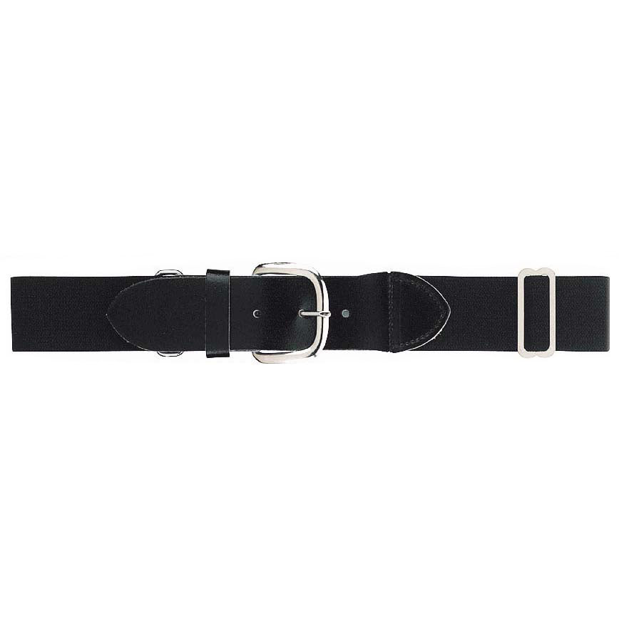 Baseball Belt with Cowhide Leather Tabs – Adjustable Adult Elastic Uniform Belt | 1.5" Wide