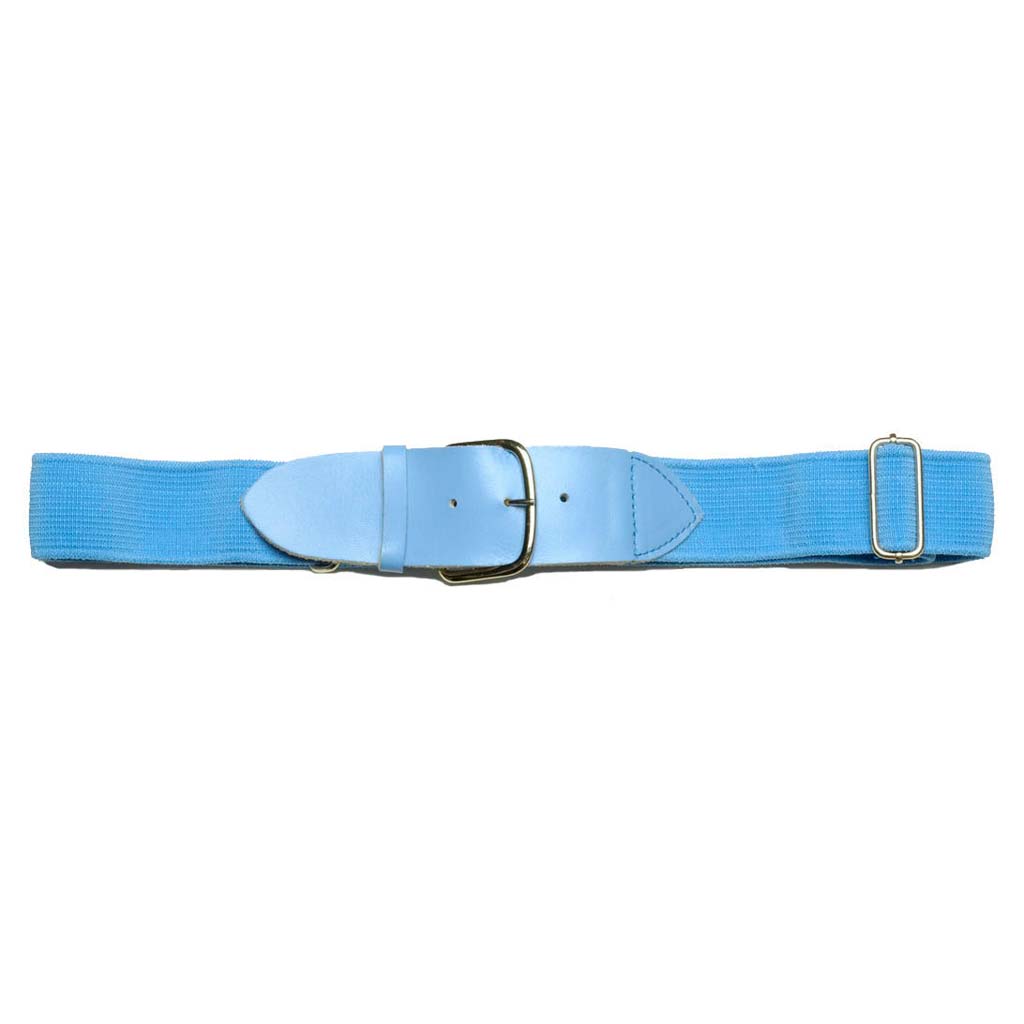 Baseball Belt with Cowhide Leather Tabs – Adjustable Adult Elastic Uniform Belt | 1.5" Wide
