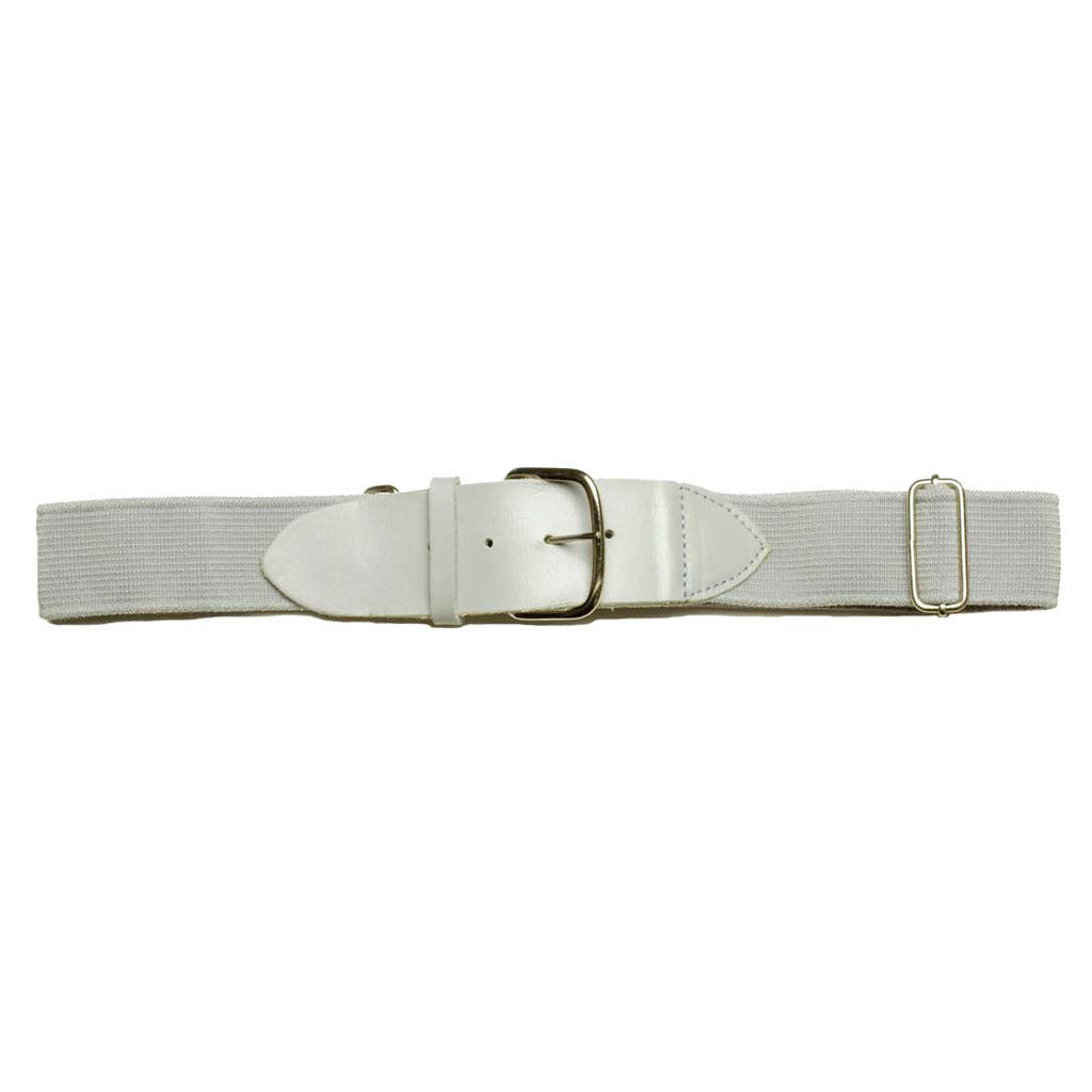 Baseball Belt with Cowhide Leather Tabs – Adjustable Adult Elastic Uniform Belt | 1.5" Wide