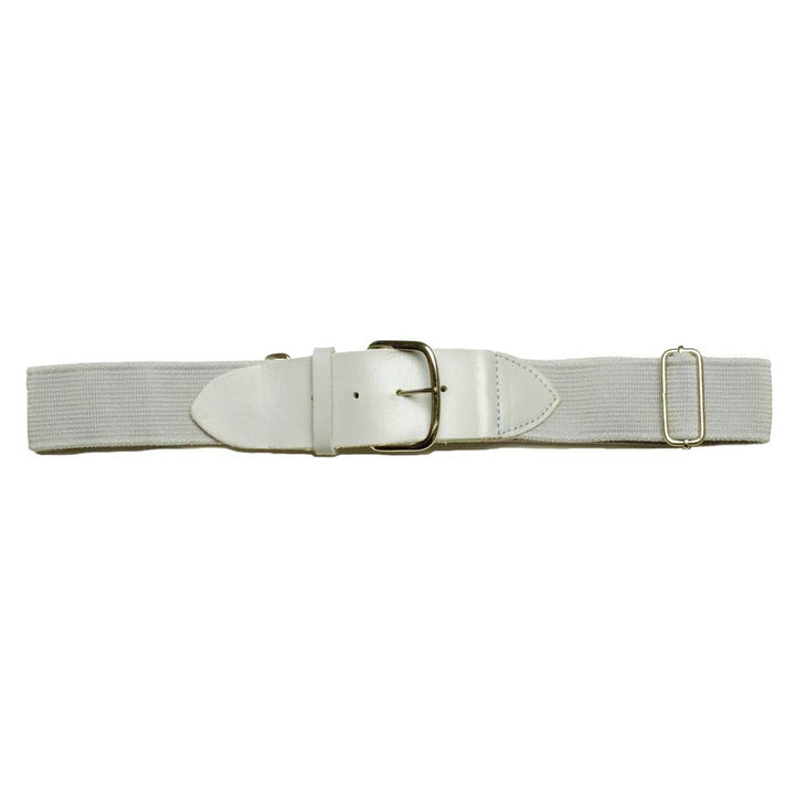 Baseball Belt with Cowhide Leather Tabs – Adjustable Adult Elastic Uniform Belt | 1.5" Wide