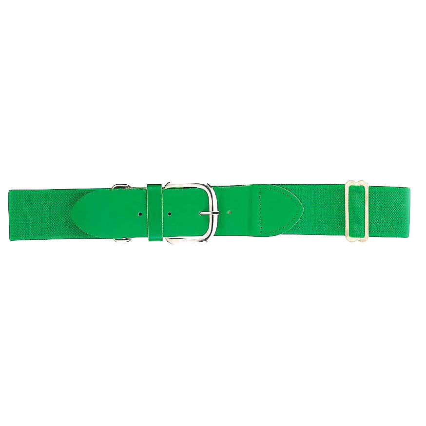 Baseball Belt with Cowhide Leather Tabs – Adjustable Adult Elastic Uniform Belt | 1.5" Wide