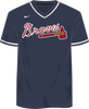 Nike Atlanta Braves Men's MLB Institutional V-Neck SS Synthetic Jersey