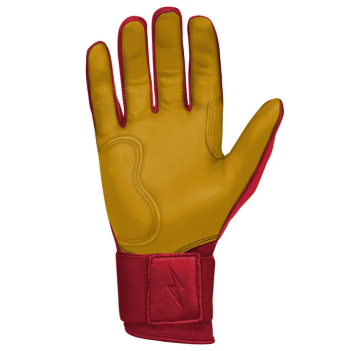 Bruce_Bolt_Premium_Pro_Youth_Long_Cuff_Batting_Gloves_Red2
