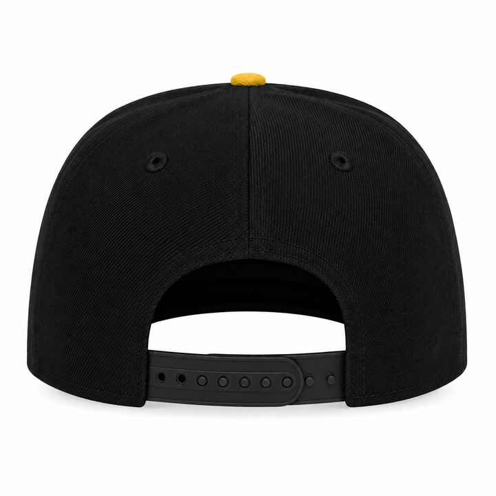 New Era Texas Rangers 9FIFTY A-Frame Curved 40th Anniversary Patch Snapback Hat Black | MLB Adjustable Cap