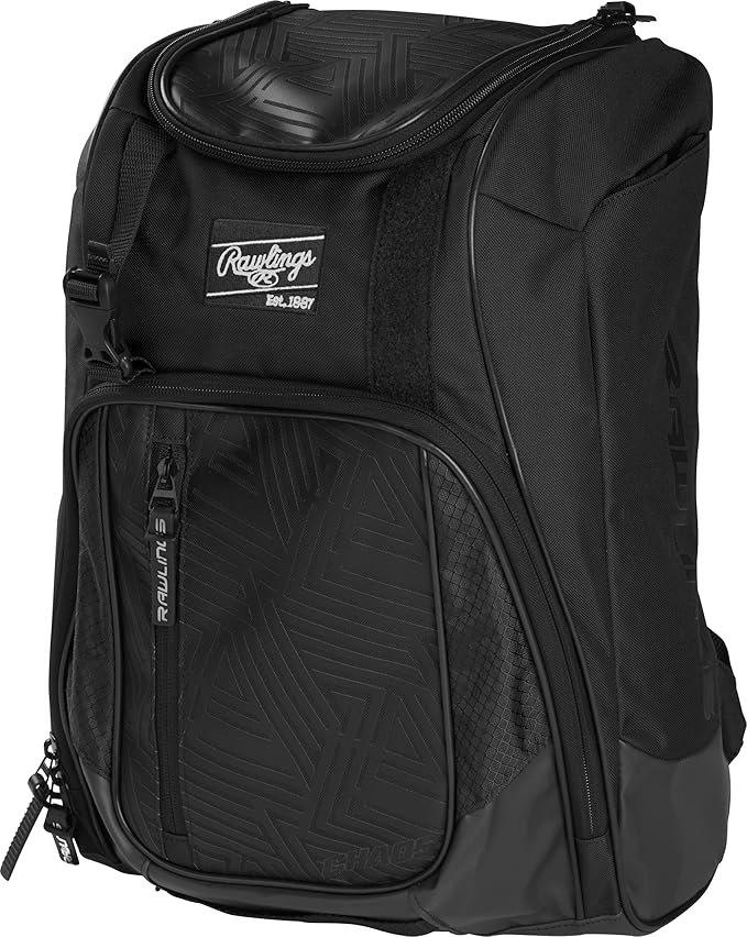 Rawlings Chaos Youth Baseball Softball Backpack – Sleek, Durable Gear Hauler