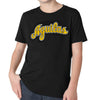 Aguilas Cibaenas YOUTH T-Shirts with YELLOW-WHITE cursive letters