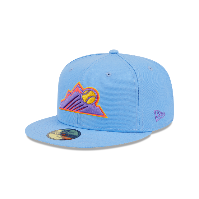 MLB Colorado Rockies New Era 2025 City Connect 59FIFTY Fitted Hat – Light Blue Authentic Collection