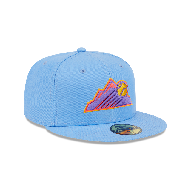 MLB Colorado Rockies New Era 2025 City Connect 59FIFTY Fitted Hat – Light Blue Authentic Collection