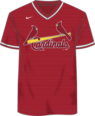 Nike St. Louis Cardinals Men's MLB Institutional V-Neck SS Synthetic Jersey