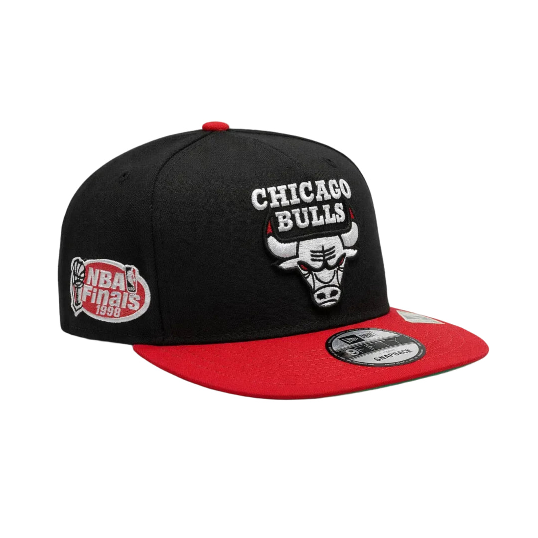 Chicago Bulls 9FIFTY A-Frame Curved 1998 NBA Finals Snapback – Black/Red