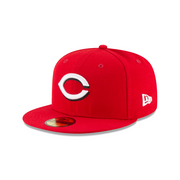 NEW ERA 59FIFTY CINCINNATI REDS HOME AUTHENTIC COLLECTION ON FIELD FITTED HAT RED