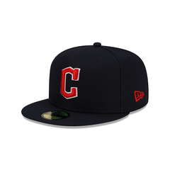 NEW ERA 59FIFTY CLEVELAND GUARDIANS ROAD AUTHENTIC COLLECTION FITTED HAT DARK NAVY