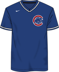 Nike Chicago Cubs Men's MLB Institutional V-Neck SS Synthetic Jersey