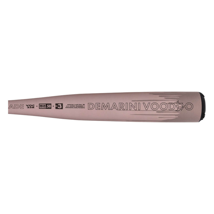DeMarini 2025 Voodoo ONE Rose Gold (-3) BBCOR BaseBall_Bat-WBD2628010..