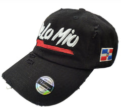 De lo mio embroidered Logo Vintage Hats (Black / Full Color)2