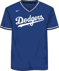 Nike Los Angeles Dodgers Men's MLB Institutional V-Neck SS Synthetic Jersey