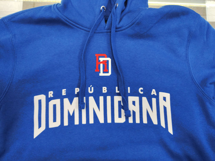 Dominican Republic Pride Hoodie – Black, Red & Blue Edition with Premium Print