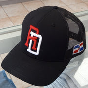 Dominican Republic SnapBack Mesh Royal Red Cap RD_Black1
