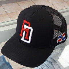 Dominican Republic SnapBack Mesh Royal Red Cap RD_Black1
