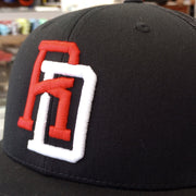 Dominican Republic SnapBack Mesh Royal Red Cap RD_Black2