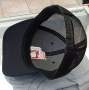 Dominican Republic SnapBack Mesh Royal Red Cap RD_Black3
