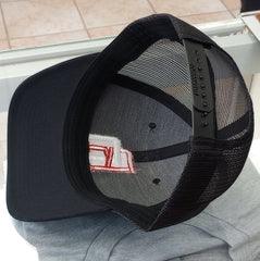 Dominican Republic SnapBack Mesh Royal Red Cap RD_Black3