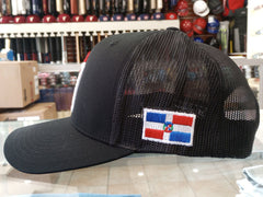 Dominican Republic SnapBack Mesh Royal Red Cap RD_Black4