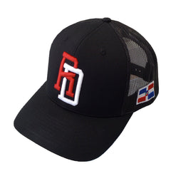 Dominican Republic SnapBack Mesh Royal Red Cap RD_Black