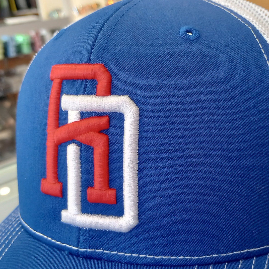 Dominican Republic SnapBack Mesh Royal Red Cap RD_Royal/White2