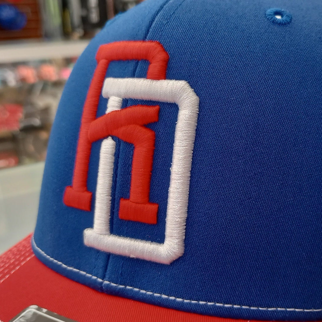 Dominican Republic SnapBack Mesh Royal Red Cap RD_Royal_White_Red1