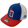 Dominican Republic SnapBack Mesh Royal Red Cap RD_Royal_White_Red