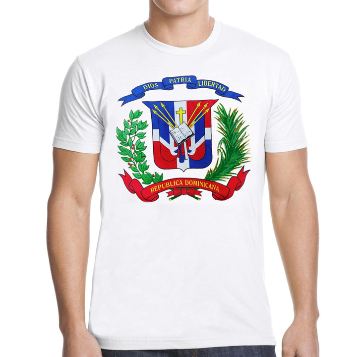 Dominican Shield Premium T-Shirt | Light and Soft_White