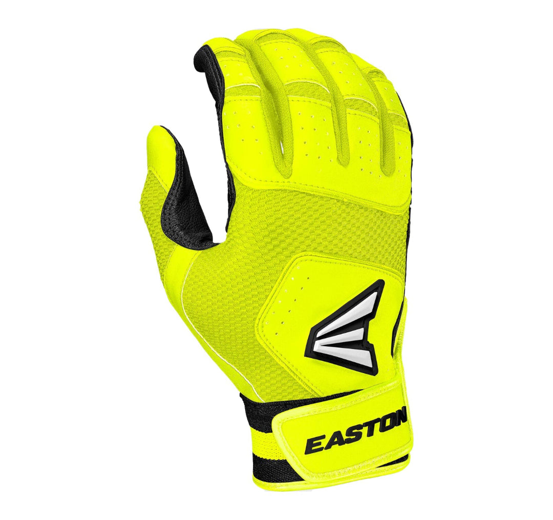 Easton Walk-Off NX Baseball Batting Gloves_NeonYellow