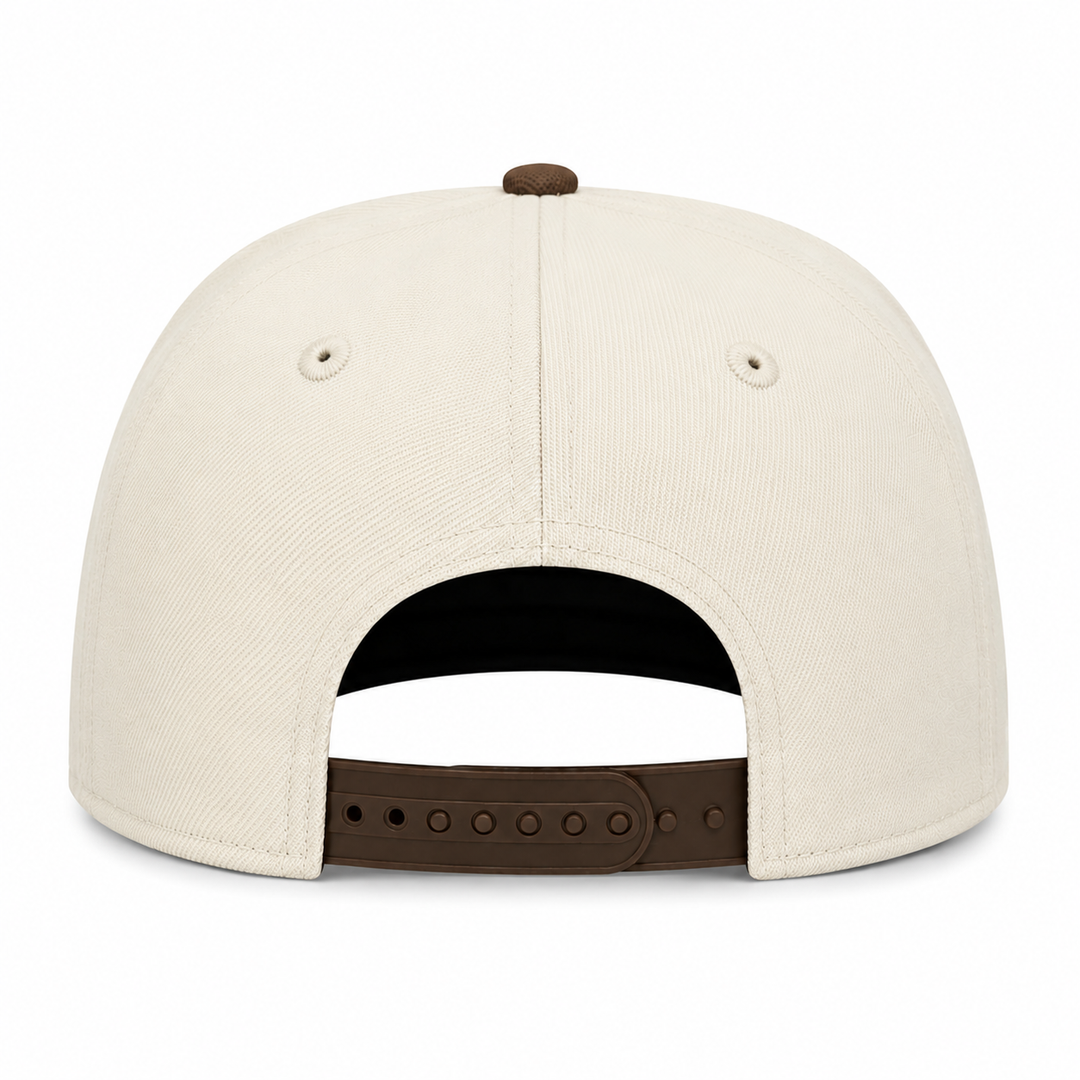New Era St. Louis Cardinals 9FIFTY A-Frame Curved Busch Stadium Patch Snapback Hat Cream/Walnut | MLB Adjustable Cap