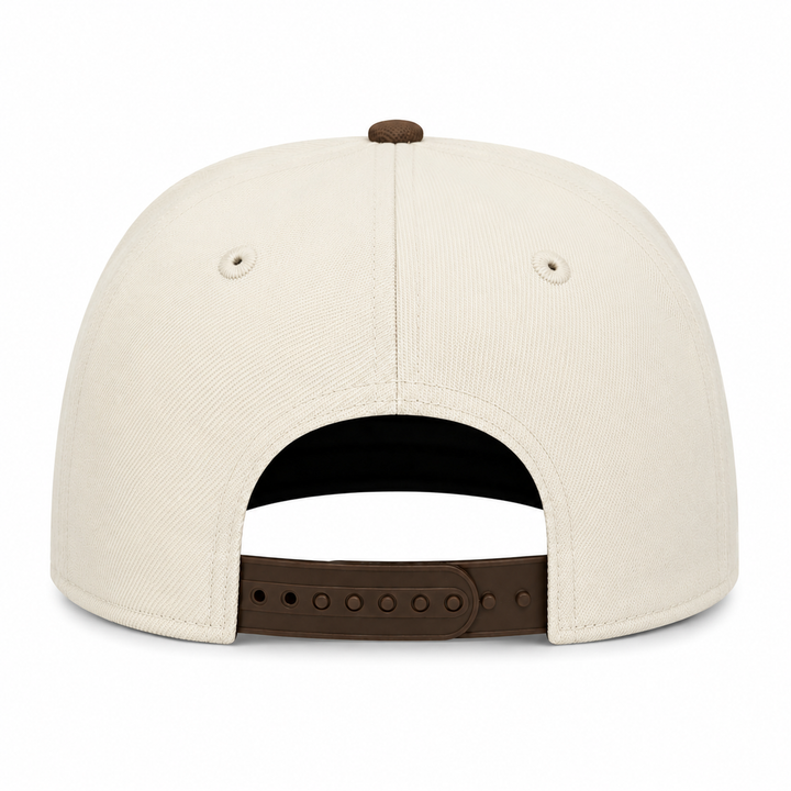 New Era St. Louis Cardinals 9FIFTY A-Frame Curved Busch Stadium Patch Snapback Hat Cream/Walnut | MLB Adjustable Cap