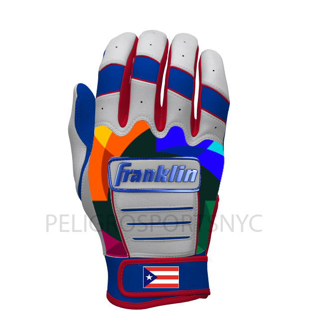 2026 WBC Franklin CFX Pro Puerto Rico Men's Batting Gloves