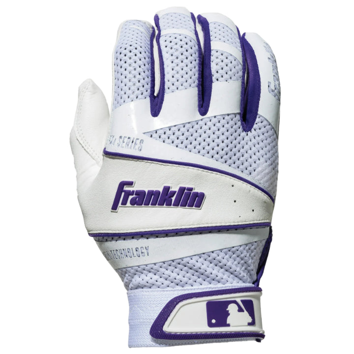 Franklin Fastpitch FREEFLEX Women Batting Glove_White/Purple