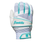 Franklin Fastpitch FREEFLEX Women Batting Glove_White/Teal