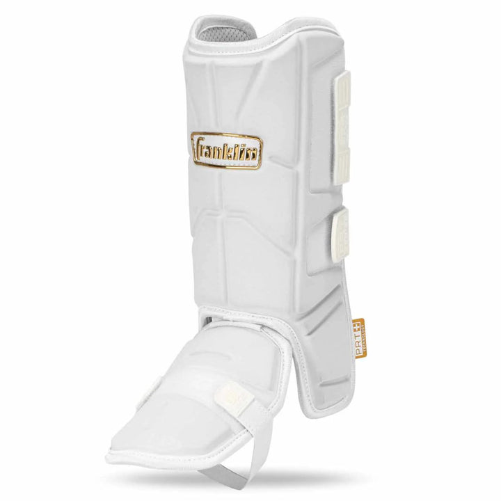 Franklin PRT Adult Baseball and Softball Leg Guard - Ultimate Protection at the Plate_White