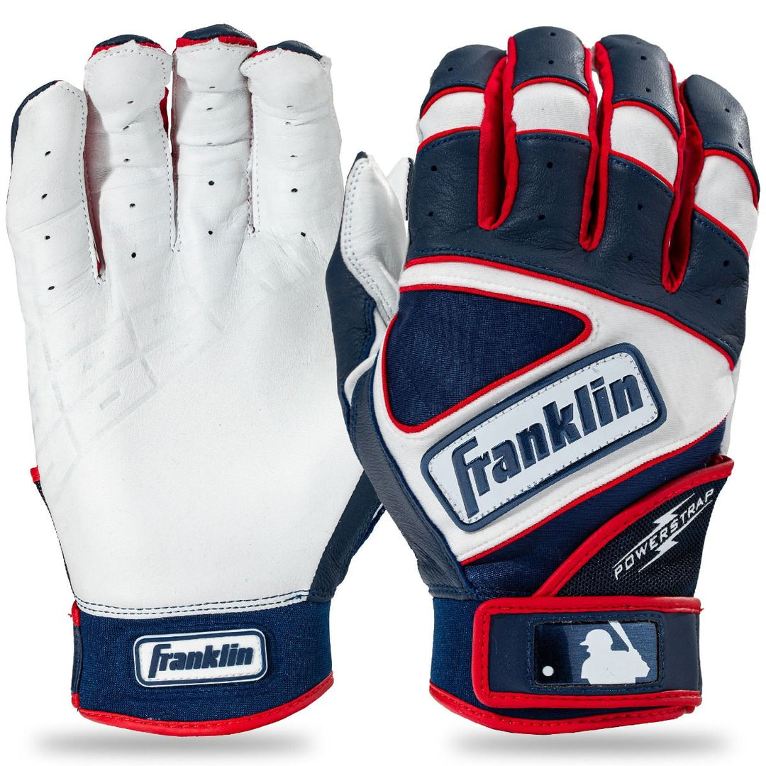 Franklin_PowerStrap_Hi-Lite_Adult_Batting_Gloves_Navy/Red/White