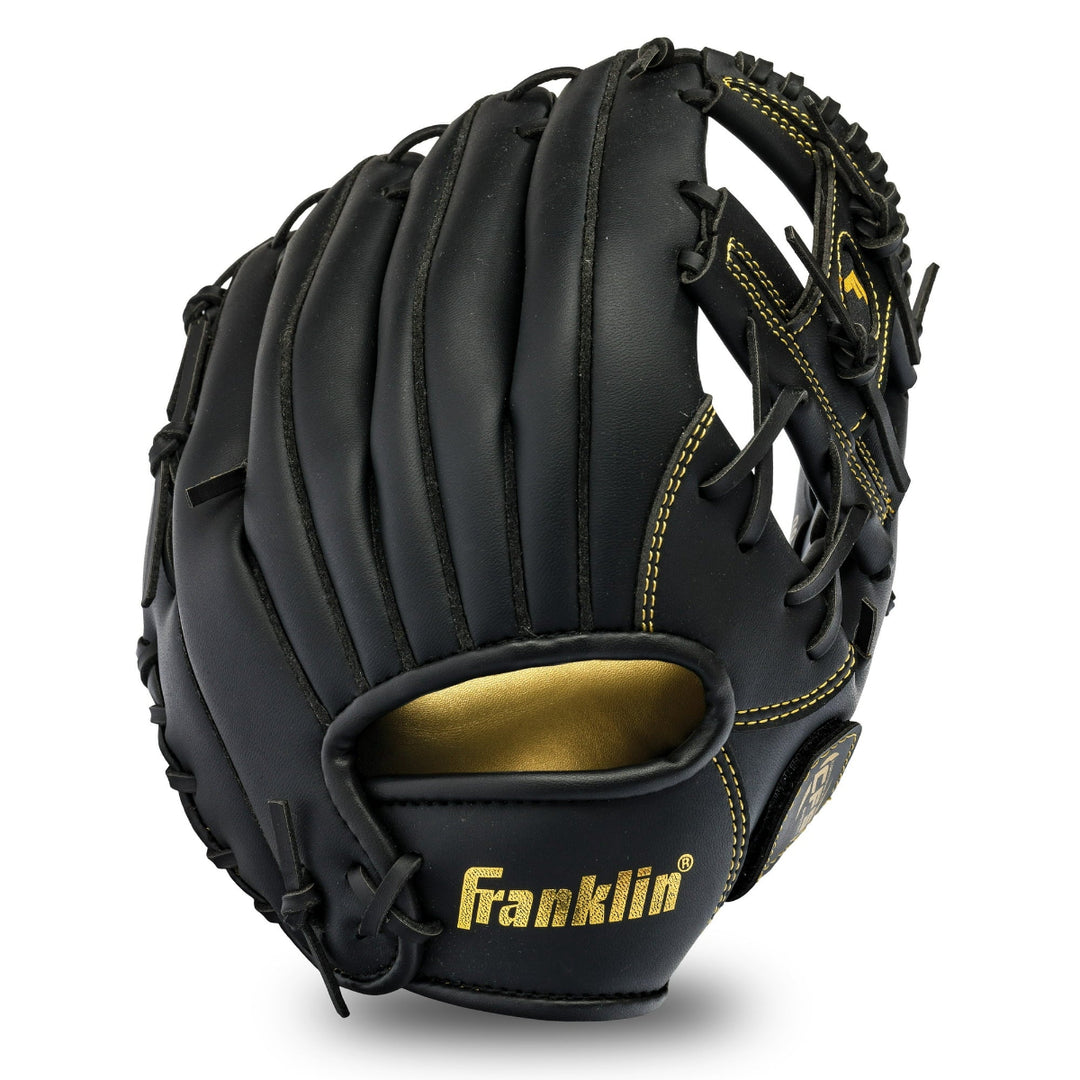 Franklin Sports Baseball and Softball Glove Field Master (11") - Black / Gold
