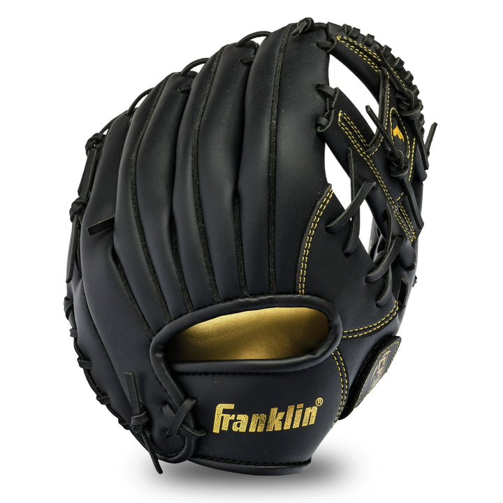 Franklin Sports Baseball and Softball Glove Field Master (11") - Black / Gold