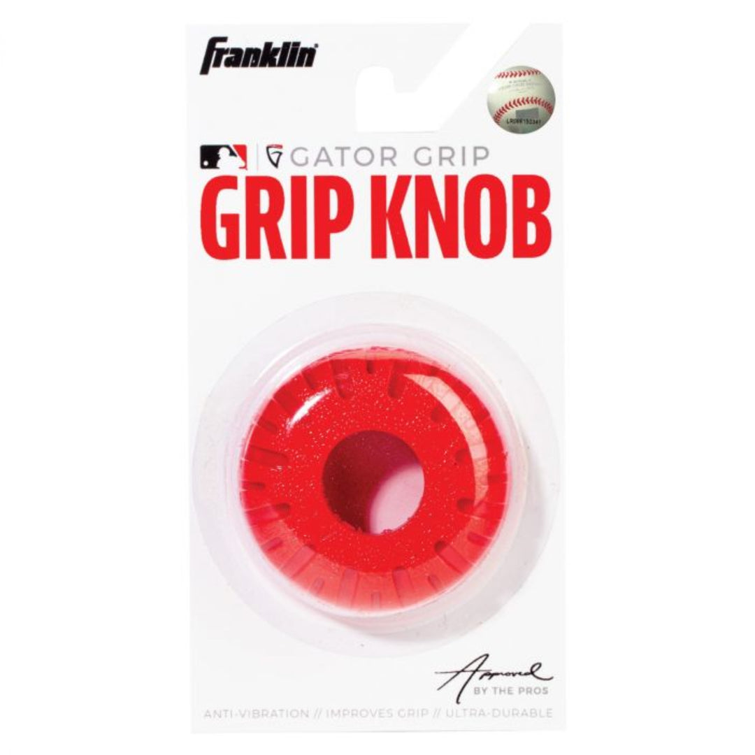 Franklin Sports MLB Gator Grip Baseball Bat Grip Knob_Red1