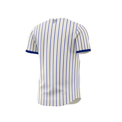 2024-2025 OFFICIAL Tigres del Licey Full Button Jersey - Pinstripe