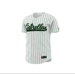 2024-2025 OFFICIAL Estrellas Orientales Full Button Jersey - Pinstripe