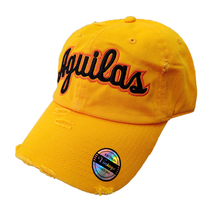 Aguilas Cibaeñas Embroidered Vintage Yellow / Yellow Aguilas Hat