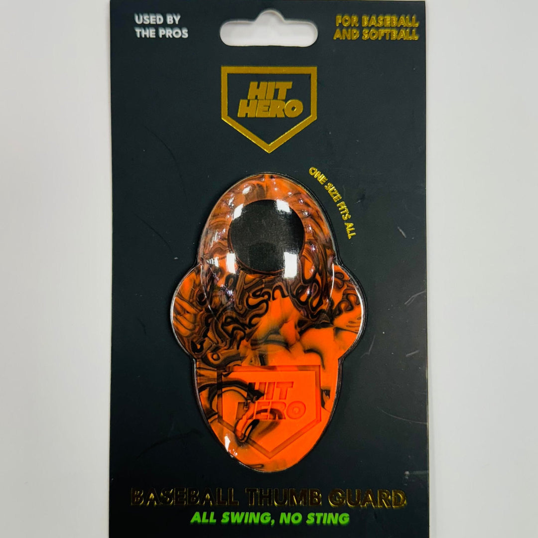Hit Hero Baseball Thumb Guard_Orange/Black
