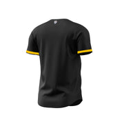 2024-2025 OFFICIAL Aguilas Cibaenas Full Button Jersey - Black/Orange