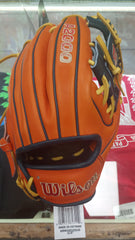 Wilson A2000 1786 11.5" Infield Baseball Glove - Orange/Navy/Yellow - Right Hand Thrower